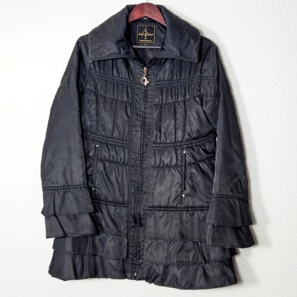 Baby Phat Jackets & Blazers - Baby Phat Quilted Puffer Jacket Black Women Size L Y2K Glam Streetwear